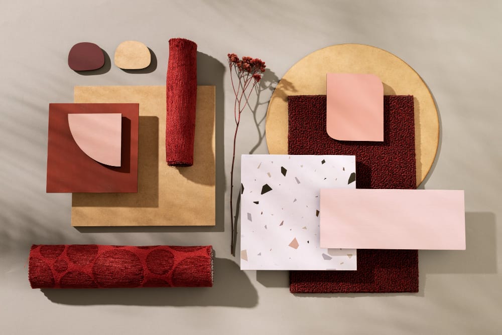 planche d'ambiance de couleurs (moodboard)