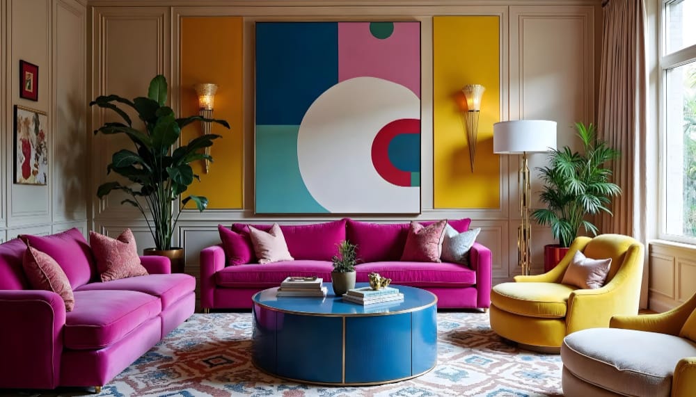 couleur vive ou clair sur les murs